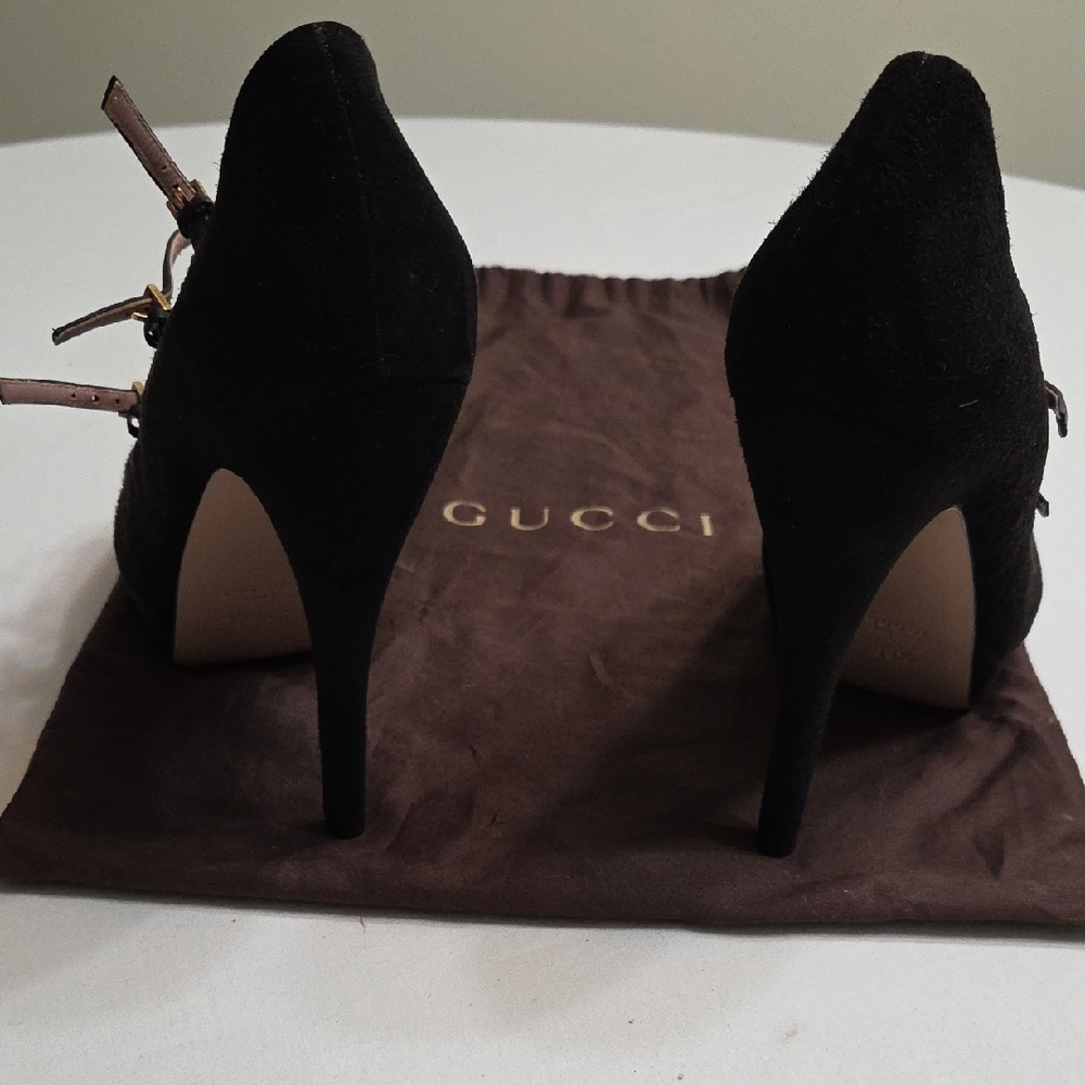 Gucci Black Strappy Women's Heels - Picture 4 of 7